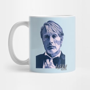 Mads Mikkelsen Signed Portrait 1 Mug